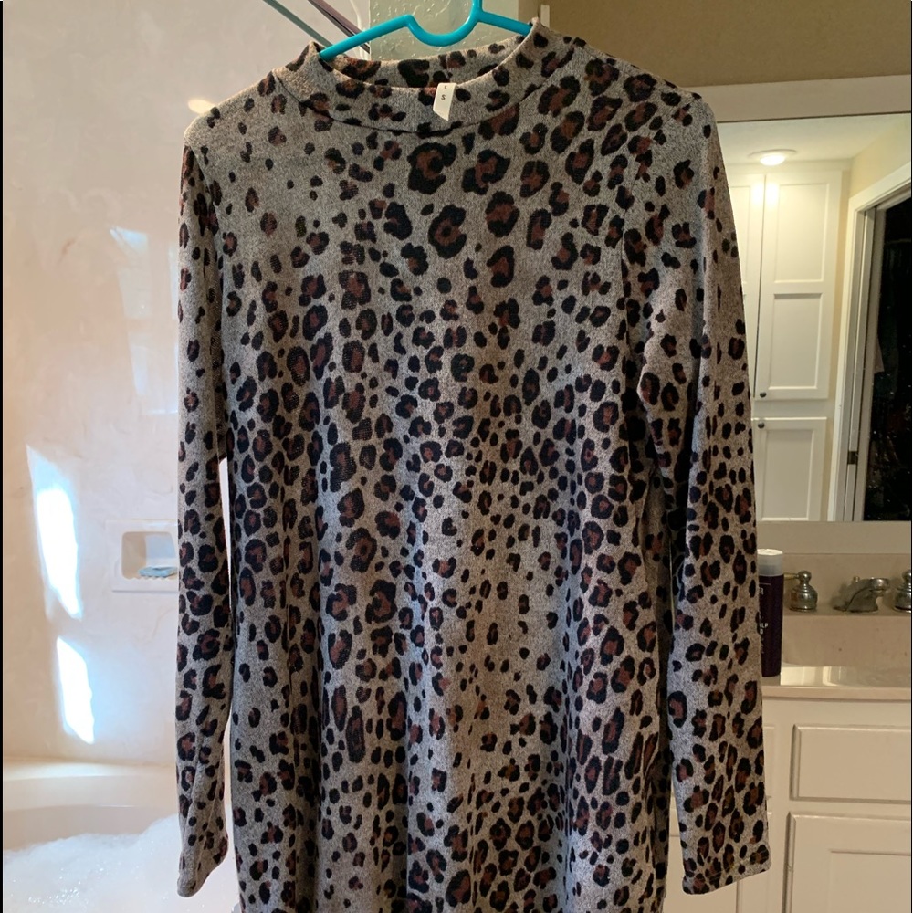 Cheetah Sweater Dress